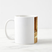 反射開花アートプリント コーヒーマグカップ (左)