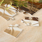 反射開花アートプリント ジグソーパズル (側面)