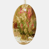 反射開花アートプリント セラミックオーナメント (右)