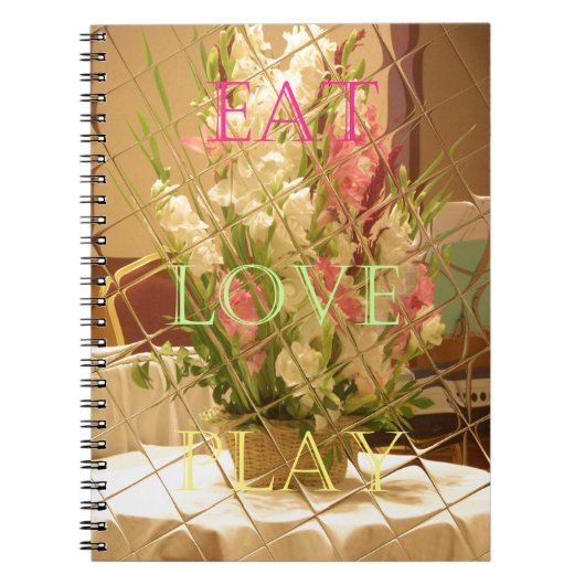 反射開花アートプリント ノートブック (正面)