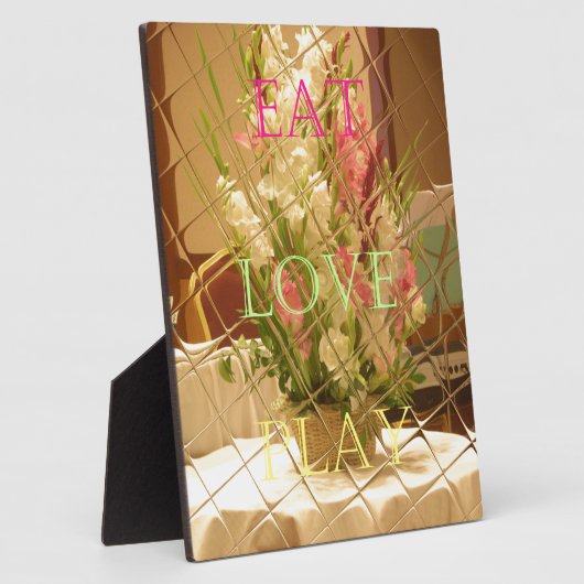 反射開花アートプリント フォトプラーク (側面)