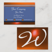 反射2 AGATEモノグラム白い黄色 名刺 (正面/裏面)