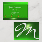 反射2 EMERALDモノグラムホワイトグリーン 名刺 (正面/裏面)