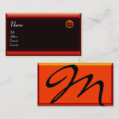 反射2 RUBYブラック赤オレンジ 名刺 (正面/裏面)