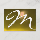 反射2 TOPAZモノグラム白色イエロー 名刺 (裏面)