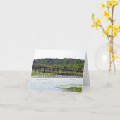 反射5ノートカード カード (黄色い花)