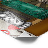 反射 |ウィンドウカラフル内のガラスの花瓶 フォトプリント            (角)