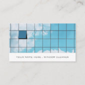 反射、ウィンドウクリーナー、クリーニングサービス 名刺 (正面)