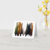 反射 カード (黄色い花)