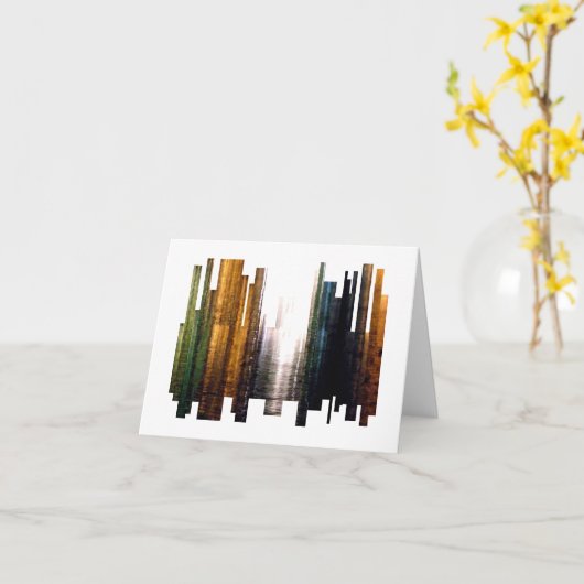 反射 カード (黄色い花)