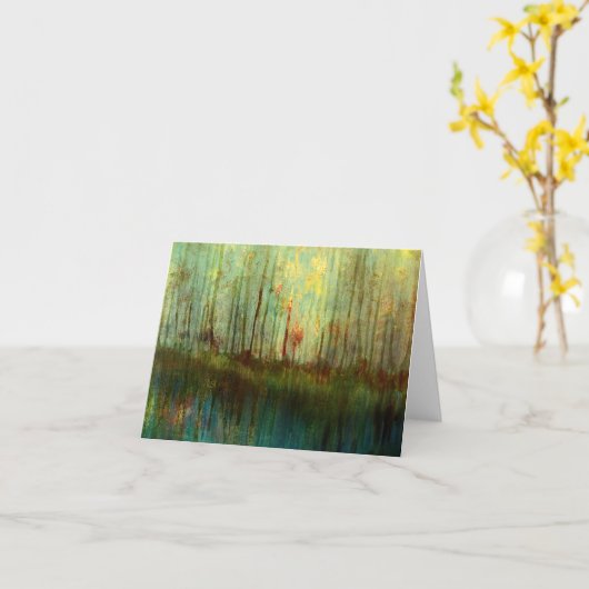 反射 カード (黄色い花)