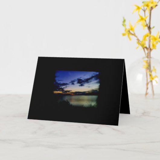 反射 カード (黄色い花)