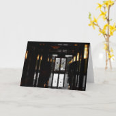 反射 カード (黄色い花)