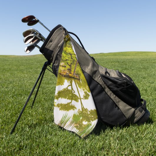 反射 ゴルフタオル (グリーン)