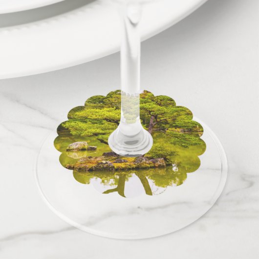 反射 ワイングラスタグ (クローズアップ)