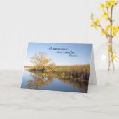 反射 – 宗教気にと懸念カード カード (黄色い花)