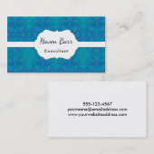 反射、目まぐるしく抽象的な青い、Pu緑 名刺 (正面/裏面)