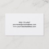 反射、目まぐるしく抽象的な青い、Pu緑 名刺 (裏面)