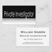 反射 – 私立探偵 – 名刺 (正面/裏面)
