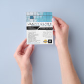 反射、窓クリーナ、クリーニン広告グ チラシ (手)