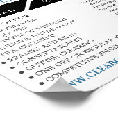 反射、窓クリーナ、クリーニン広告グ ポスター (角)