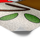 反射 |窓敷居カラフル内のガラスの花瓶 ポスター (角)