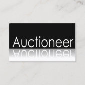 反射 – 競売人 – 名刺 (正面)