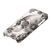 反射、花の景色のスカル Case-Mate iPhoneケース (下部)