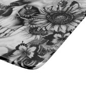 反射。 花の景色の頭骨 カッティングボード (角)