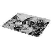 反射。 花の景色の頭骨 カッティングボード (角)