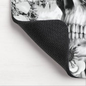 反射。 花の景色の頭骨 マウスパッド (コーナー)