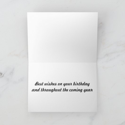 反射 – 誕生日カード カード (内部)