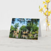 反射 – 誕生日カード カード (黄色い花)