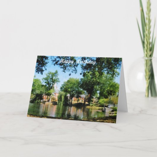 反射 – 誕生日カード カード (正面)