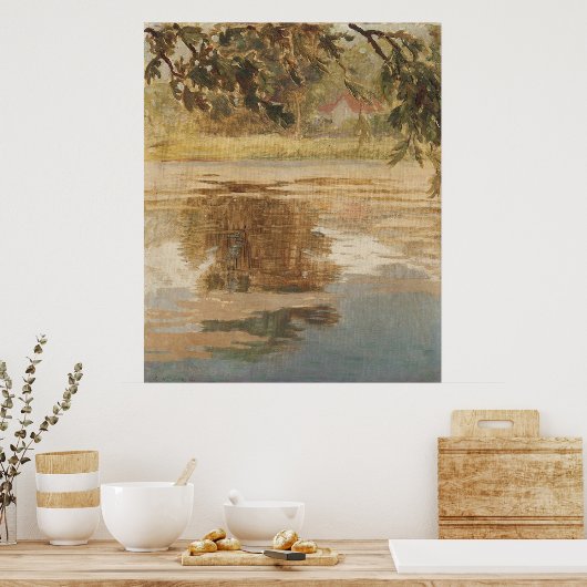 反射， Ville d'Avray, 1920 ポスター (キッチン)