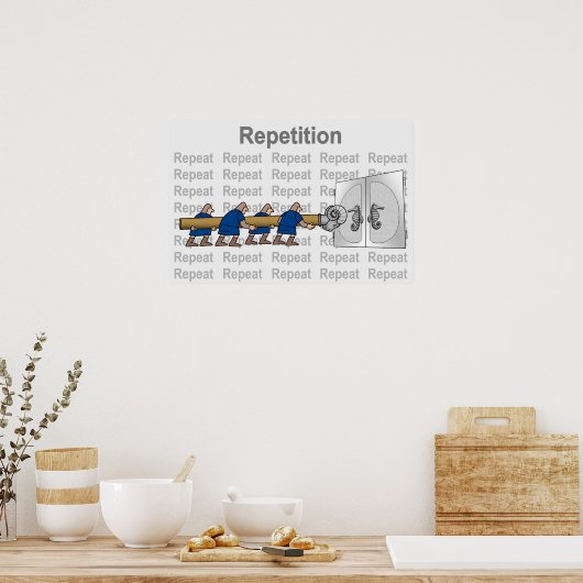 反復 ポスター (キッチン)