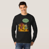 反応しすぎだよ 化学の先生 サイエンス グラフィック Tシャツ (正面フル)