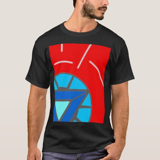 反応する弧 Tシャツ (正面)