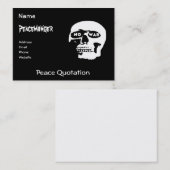 反戦のスカル 名刺 (正面/裏面)