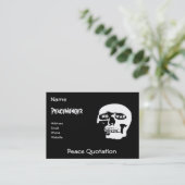 反戦のスカル 名刺 (スタンド正面)