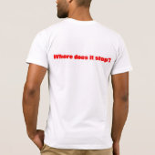 反戦の殺害1人それは殺害です Tシャツ (裏面)