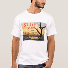 反戦スローガンTシャツ Tシャツ