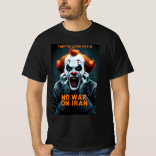 反戦・イランへの戦争反対Tシャツ Tシャツ