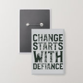 反抗から始まる変化 ボタン 缶バッジ (正面/裏面)