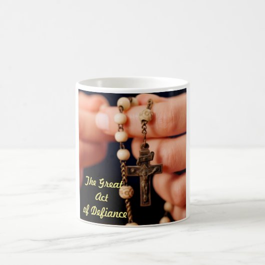 反抗の態度の素晴らしい行為 コーヒーマグカップ (中央)