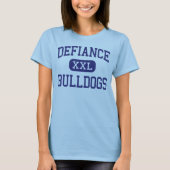 反抗の態度-ブルドッグ-高等学校-反抗の態度オハイオ州 Tシャツ (正面)