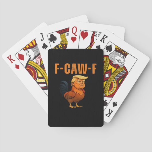 反抗の雄鶏 F-Caw-F アンチクラシック トランプ (裏面)