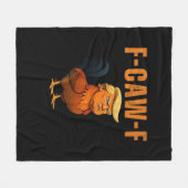 反抗の雄鶏 F-Caw-F アンチクラシック フリースブランケット (正面(横))