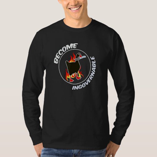 反抗不可 Tee トレンド ミーム Tシャツ (正面)