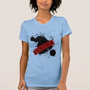 反抗的なデザインに抵抗して下さい Tシャツ
